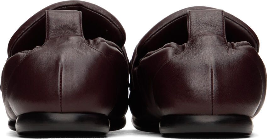 Dries Van Noten Burgundy Padded Loafers