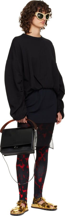 Dries Van Noten Gold Criss-Crossing Flat Sandals - Picture 4