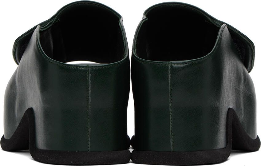 Dries Van Noten Green Block Heeled Sandals