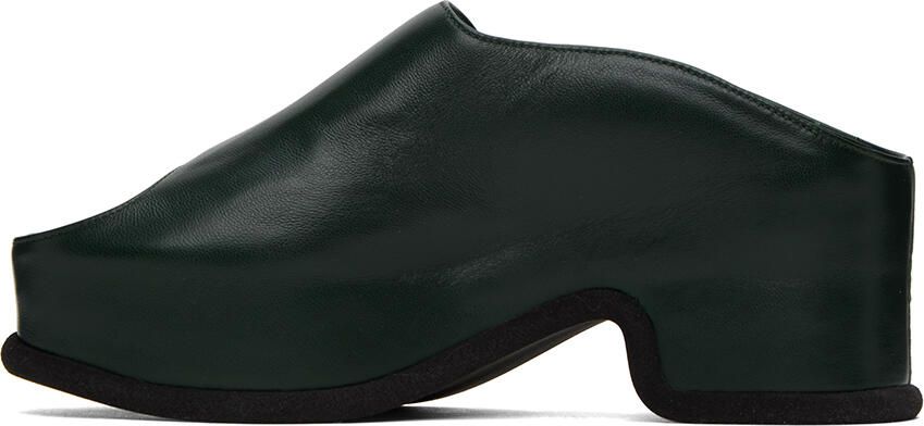 Dries Van Noten Green Block Heeled Sandals - Picture 3