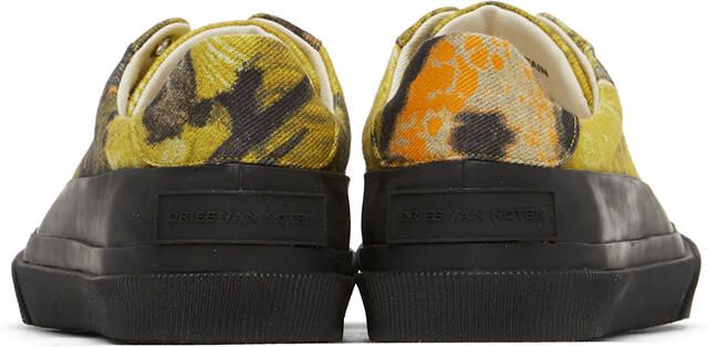 Dries Van Noten Multicolor Floral Canvas Low-Top Sneakers - Picture 4