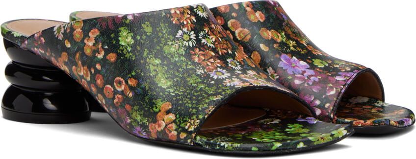 Dries Van Noten Multicolor Floral Heeled Sandals - Picture 2