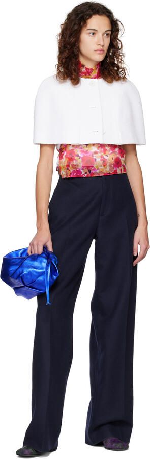 Dries Van Noten Purple Floral Zip Boots - Picture 4