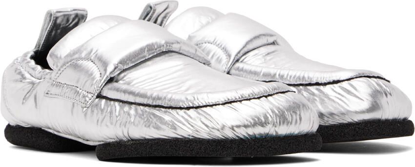 Dries Van Noten Silver Padded Loafers - Picture 2