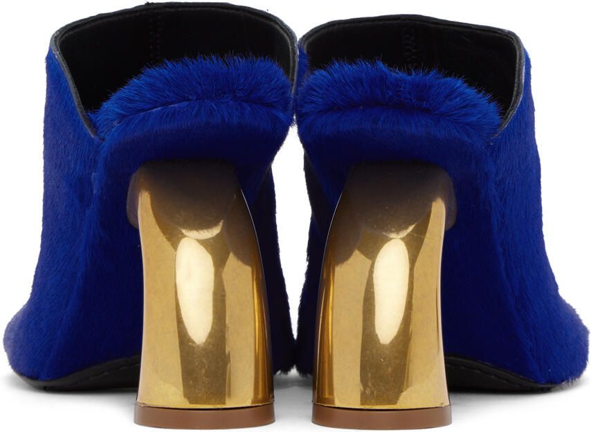 Dries Van Noten SSENSE Exclusive Blue Heeled Sandals - Picture 5