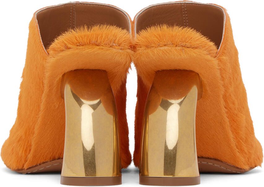 Dries Van Noten SSENSE Exclusive Orange Heeled Sandals