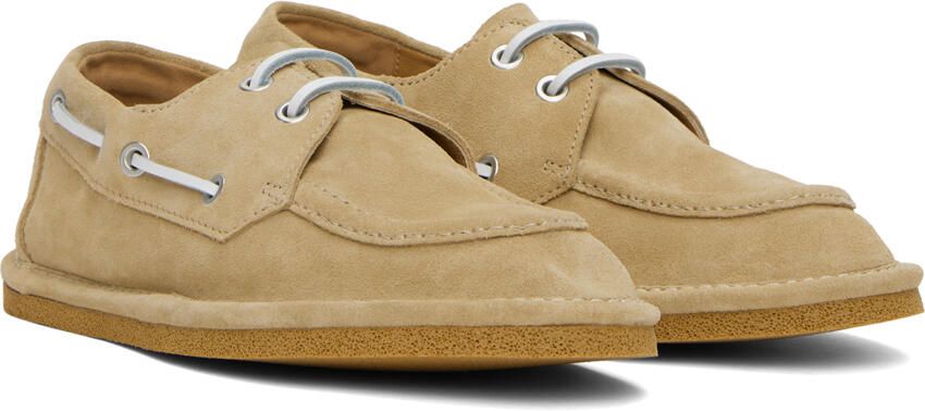 Dries Van Noten Tan Laced Loafers - Picture 2