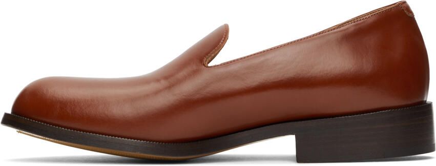 Dries Van Noten Tan Leather Loafers