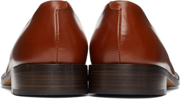 Dries Van Noten Tan Leather Loafers - Picture 3
