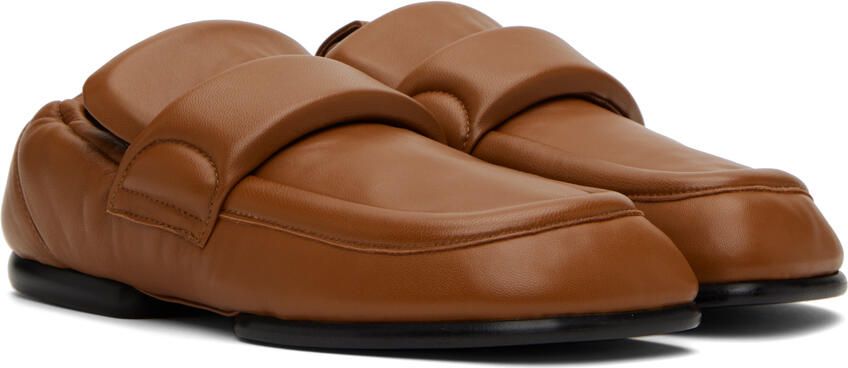 Dries Van Noten Tan Padded Loafers - Picture 2