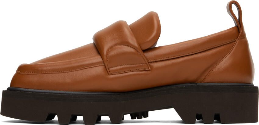 Dries Van Noten Tan Padded Loafers - Picture 3