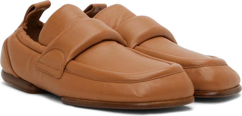 Dries Van Noten Tan Padded Loafers - Picture 2