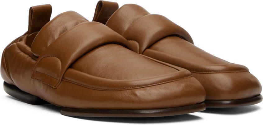 Dries Van Noten Tan Padded Loafers - Picture 2
