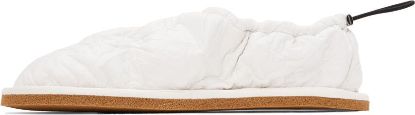 Dries Van Noten White Adjustable Loafers - Picture 4