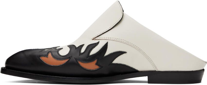 Dries Van Noten White Cowboy Slippers - Picture 3
