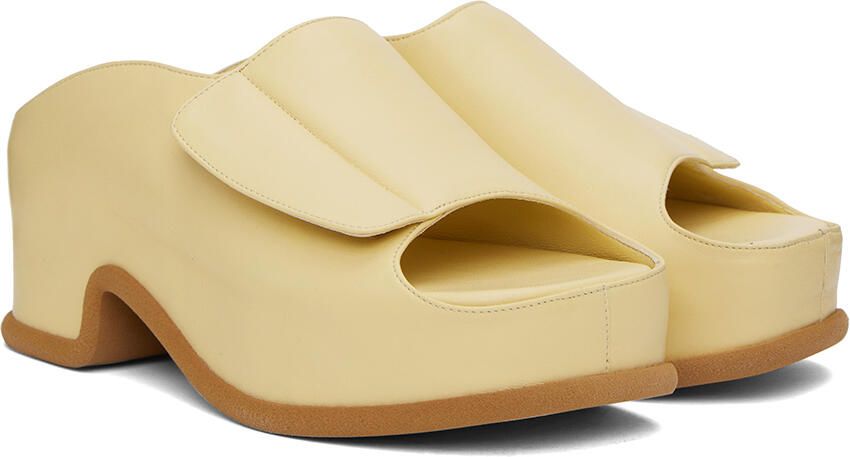 Dries Van Noten Yellow Block Heeled Sandals - Picture 2