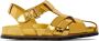 Dries Van Noten Gold Criss-Crossing Flat Sandals - Thumbnail 1