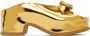 Dries Van Noten Gold Platform Clogs - Thumbnail 1