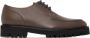 Dries Van Noten Grey Leather Lace-up Oxfords - Thumbnail 1