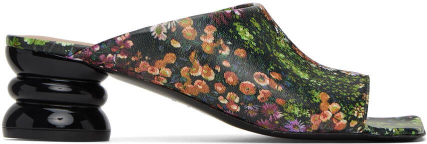 Dries Van Noten Multicolor Floral Heeled Sandals