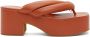 Dries Van Noten Orange Platform Thong Heeled Sandals - Thumbnail 1