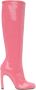 Dries Van Noten Pink Structured Tall Boots - Thumbnail 1