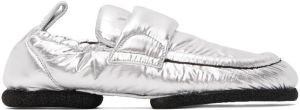 Dries Van Noten Silver Padded Loafers