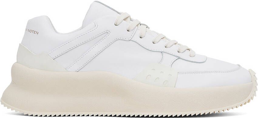 Dries Van Noten White & Off-White Platform Sneakers