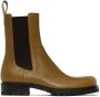 Dries Van Noten Yellow Leather Chelsea Boots - Thumbnail 1