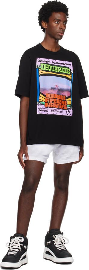 Dsquared2 Black & White Boogie Sneakers - Picture 4