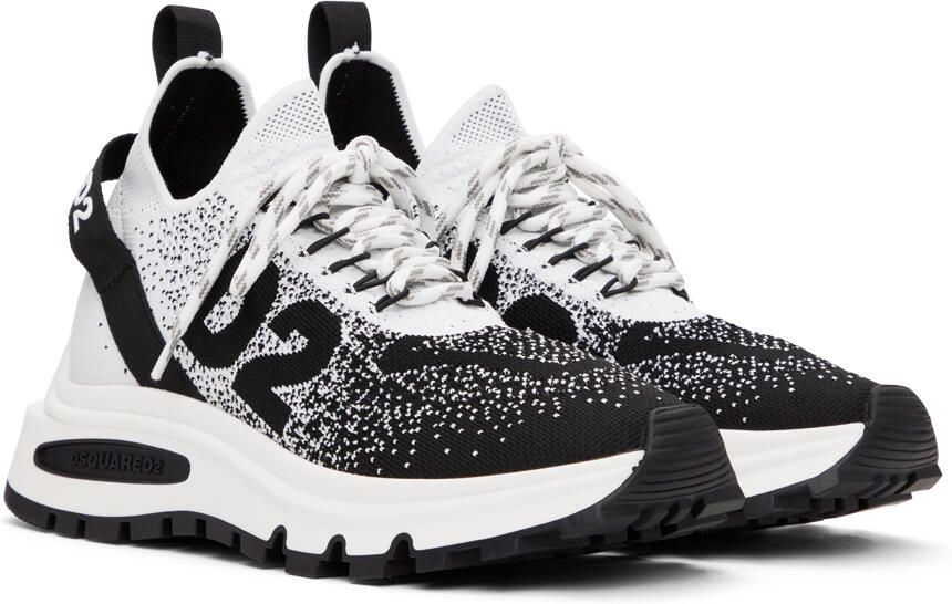 Dsquared2 Black & White Run DS2 Sneakers - Picture 2