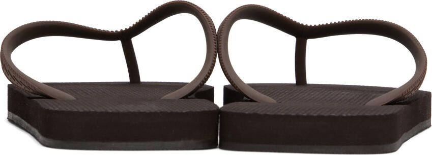Dsquared2 Brown Foam Flip Flops