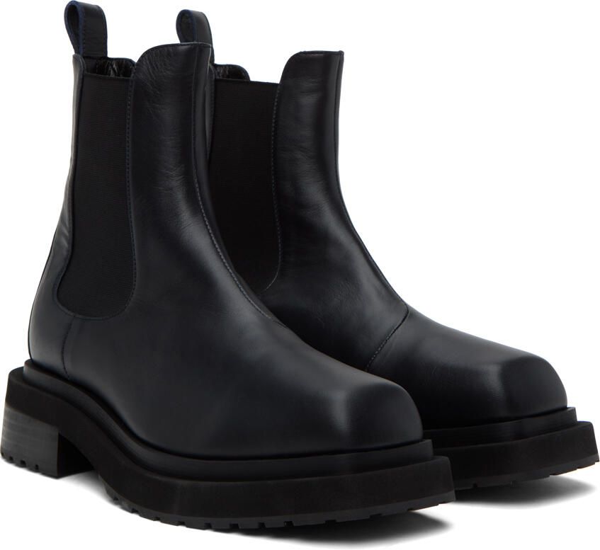 Eckhaus Latta Black Mike Chelsea Boots