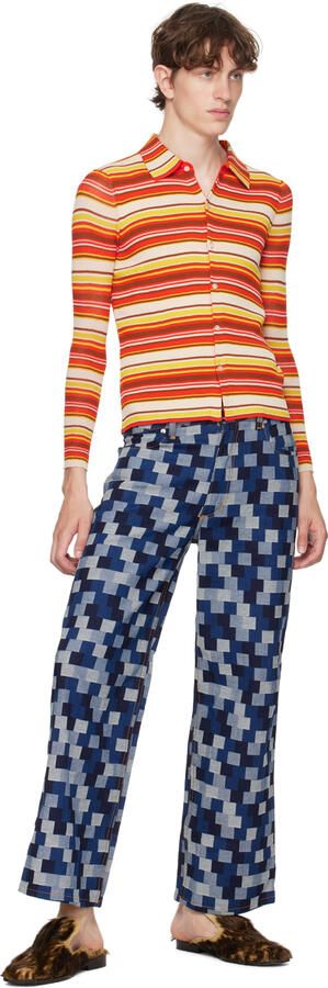 Eckhaus Latta Brown New Court Slides - Picture 4