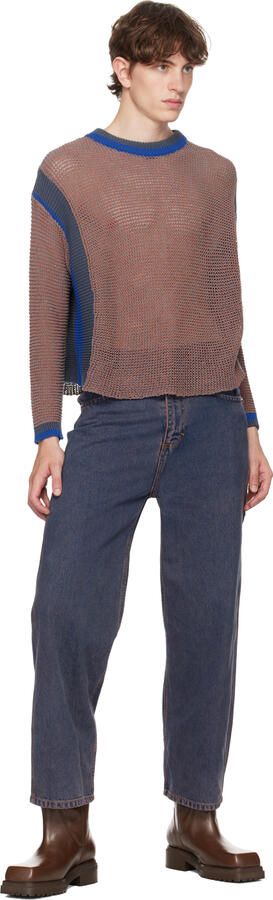 Eckhaus Latta Brown Stacked Boots - Picture 4