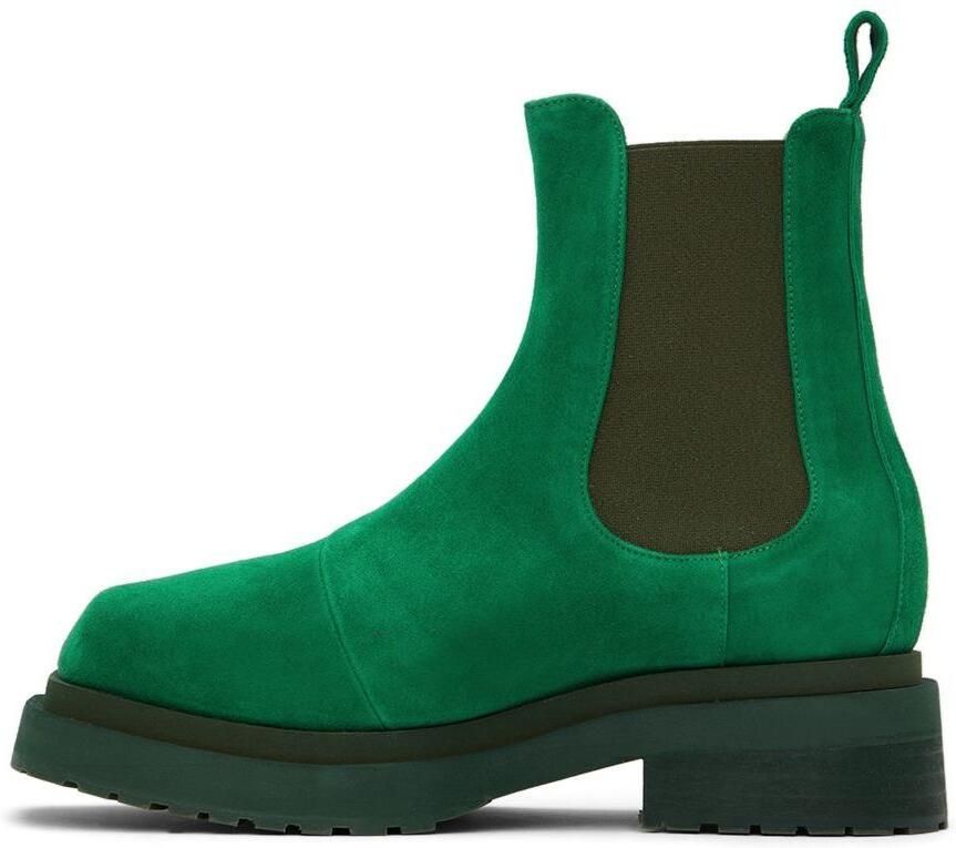 Eckhaus Latta Green Mike Chelsea Boots