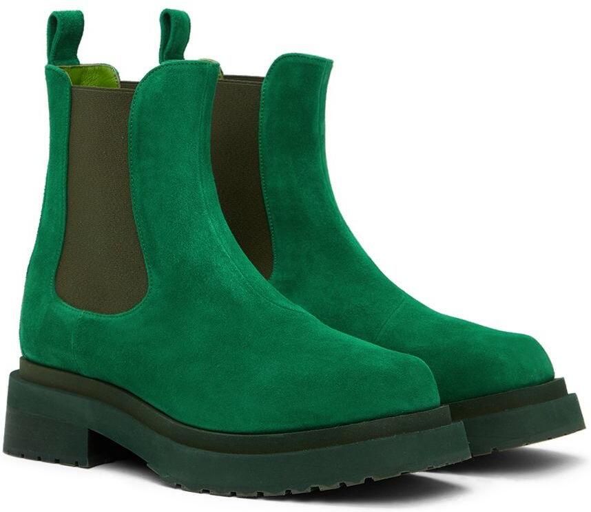 Eckhaus Latta Green Mike Chelsea Boots - Picture 3