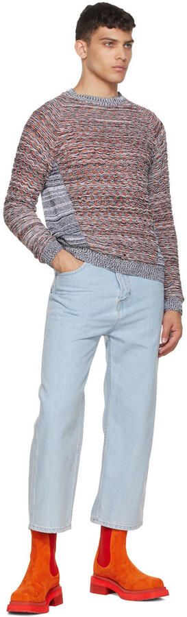 Eckhaus Latta Orange Mike Chelsea Boots - Picture 4