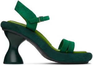 Eckhaus Latta Green Raft Heeled Sandals