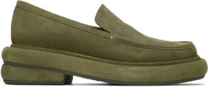 Eckhaus Latta Green Stacked Loafers