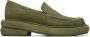 Eckhaus Latta Green Stacked Loafers - Thumbnail 1