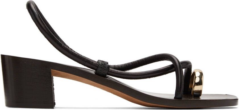 Emme Parsons Black Lena Heeled Sandals