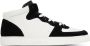 Emporio Armani Black & White Perforated Sneakers - Thumbnail 1