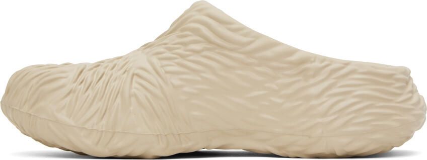 Emporio Armani Beige Wave Mules - Picture 3