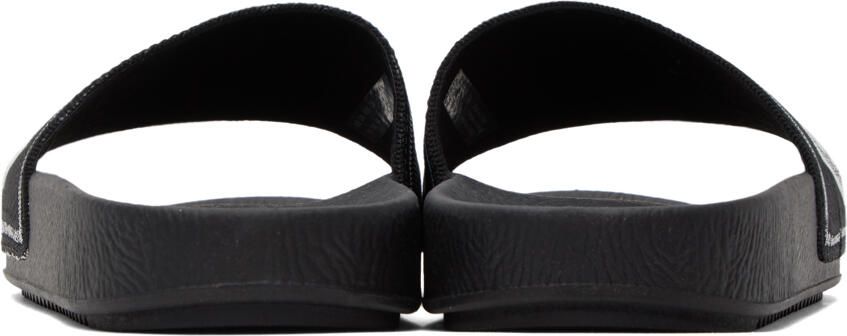 Emporio Armani Black Jacquard Sandals