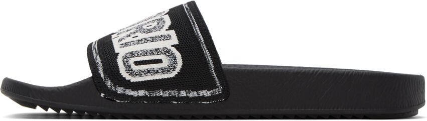 Emporio Armani Black Jacquard Sandals - Picture 3