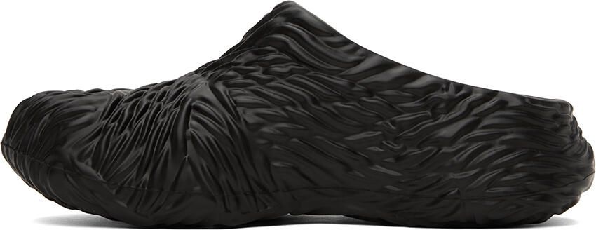 Emporio Armani Black Wave Mules - Picture 3