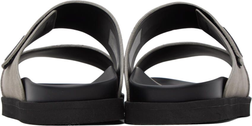 Emporio Armani Taupe Velcro Sandals