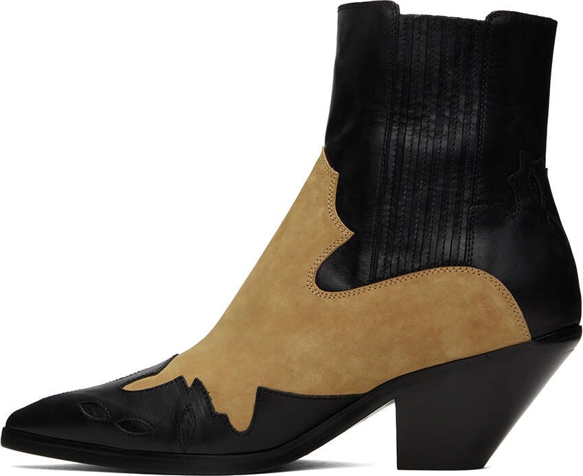 Enfants Riches Déprimés Black & Tan Midnight Cowboy Boots - Picture 3