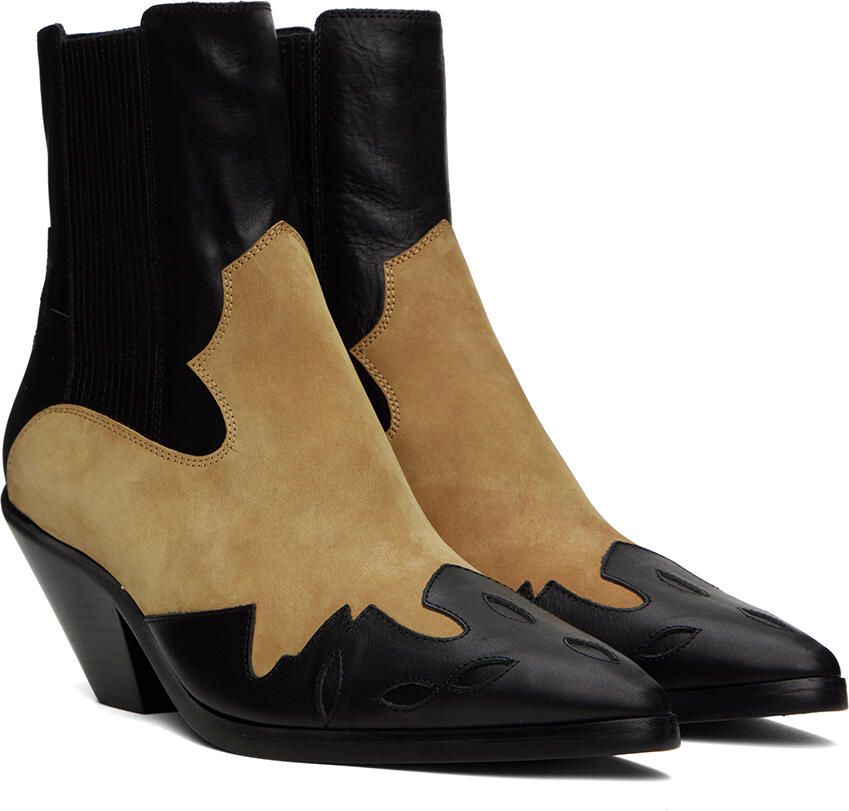 Enfants Riches Déprimés Black & Tan Midnight Cowboy Boots